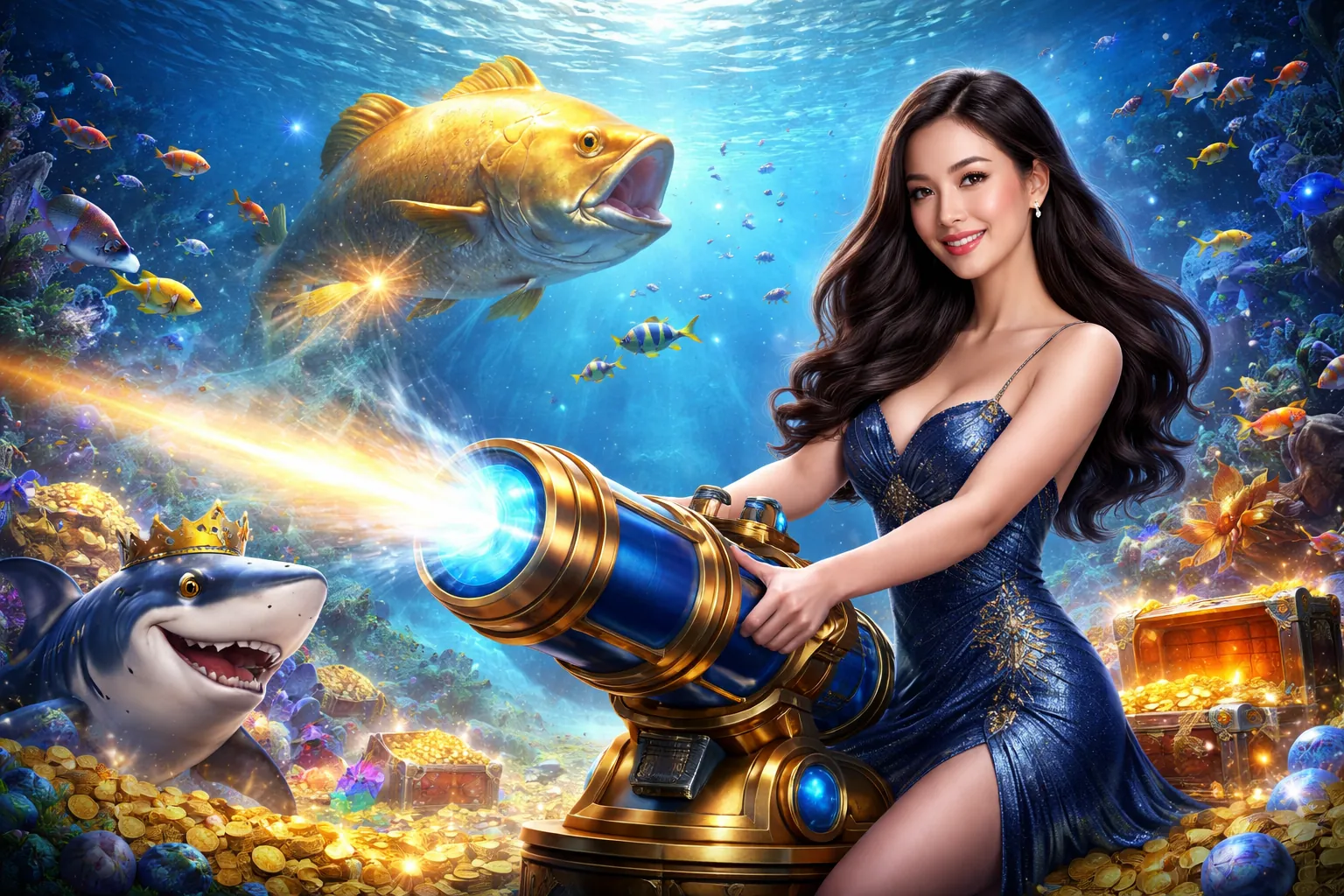Hình ảnh minh họa chiến thuật bắn cá tại 8live